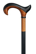 wooden walking stick hand carved handmade Derby style wooden walking cane A1