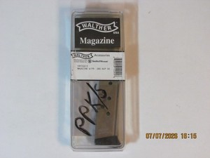 Walther PPK/S 380 ACP 7 Round Finger Rest Nickel Ma