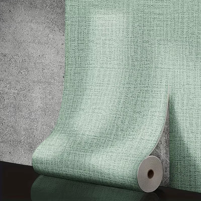 50Cm Linen 3D Foam Self-Adhesive PVC Solid Color Thickened Waterproof Background