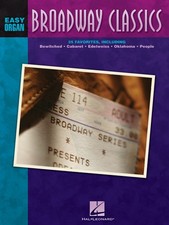 Broadway Classics Easy Organ Adventure Solo Sheet Music Hal Leonard Book