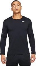 Nike Men's Dri-FIT Element Running Long Sleeve Crew Shirt Black DD4754-010