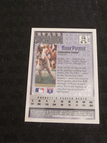 1996 Topps Gold #18 Kirby Puckett Minnesota Twins - Picture 2 of 2