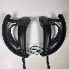 Valve Index Controller Left & Right (Pair) Replacement Knuckles Black w/ Straps