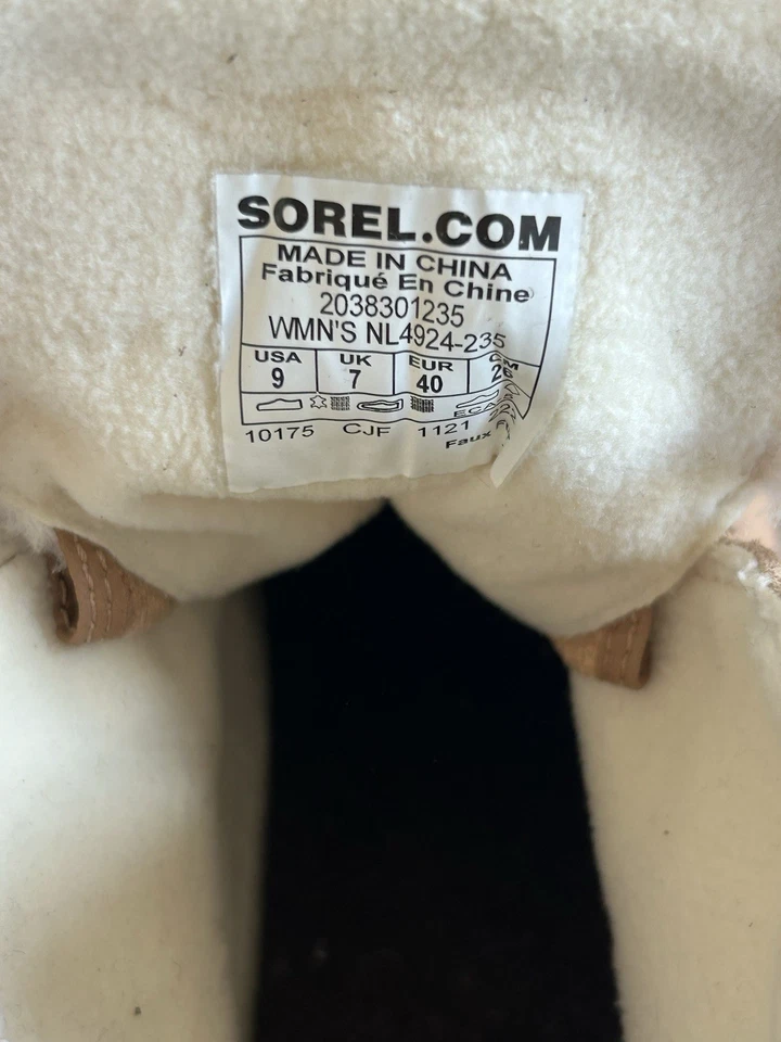 Botín Sorel Evie para mujer 9 cuñas cerámica paradoja rosa imitación piel Foto 2 de 4