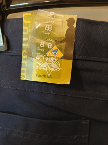 NWT Boy Scouts America Switchback 2 Uniform Pants Youth Size 8 Blue - Picture 9 of 11