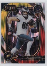 2024 Panini Select Club Level Red & Yellow Shock Prizm Dallas Goedert #241 18d9