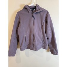 Patagonia Women's Fleece Full Zip Hoodie Jacket Lavender Purple Size M