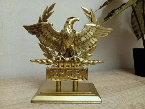 3D Replica of the Roman Imperial Eagle legion army figure. symbol, sculpture