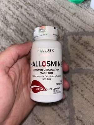 HALLOSMINE Diosmin Circulation 300mg - Support for Circulation & Veins - 60 caps
