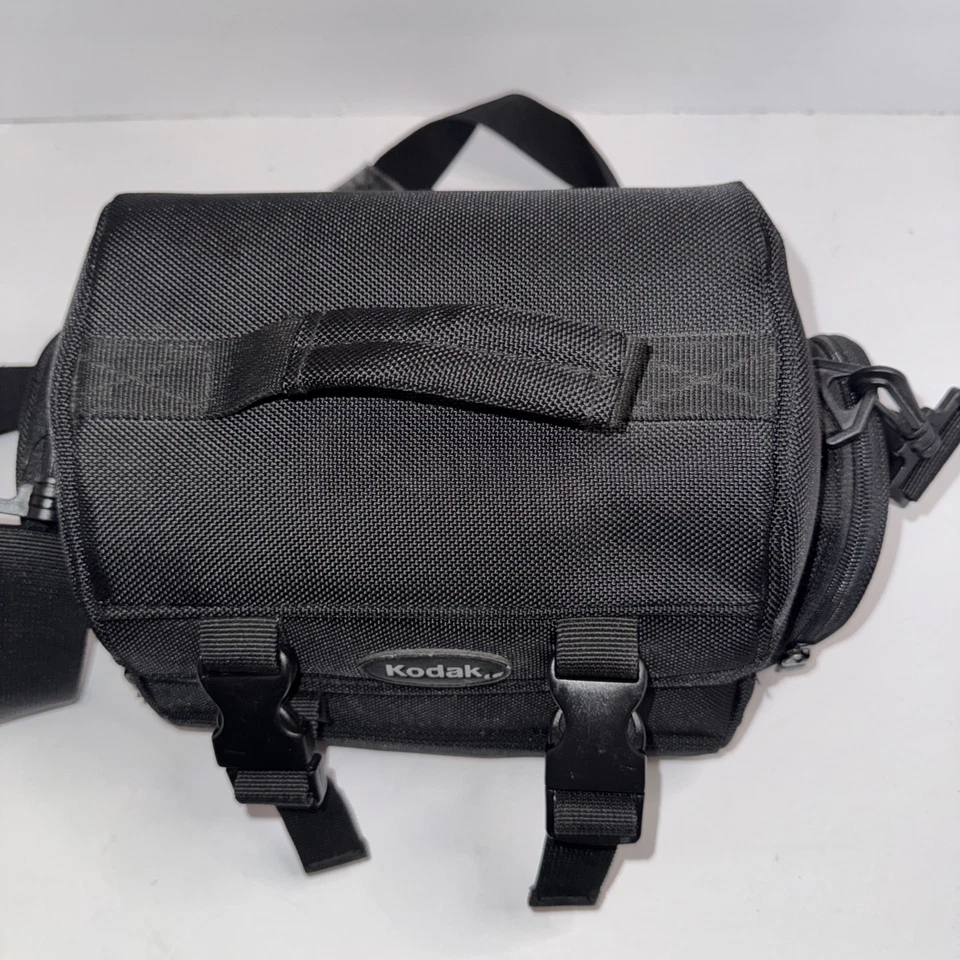 Bolso acolchado para cámara Kodak con correa para el hombro, múltiples bolsillos con cremalleras 10"x6"x7" Foto 2 de 4