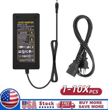 12V 5A Power Adapter AC 100-220V to DC 60W Power Supply for LED Strip Light CCTV