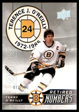 2023-24 BRUINS CENTENNIAL RETIRED NUMBERS CENTURY TERRY O'REILLY 012/100 #105