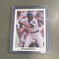 Leaf 1990 Ryne Sandberg #98 Base Set Chicago Cubs MLB Baseball Standard Card