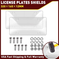 Clear Car License Plate Frame Front Cover Rear Universal Fitment Usa Size