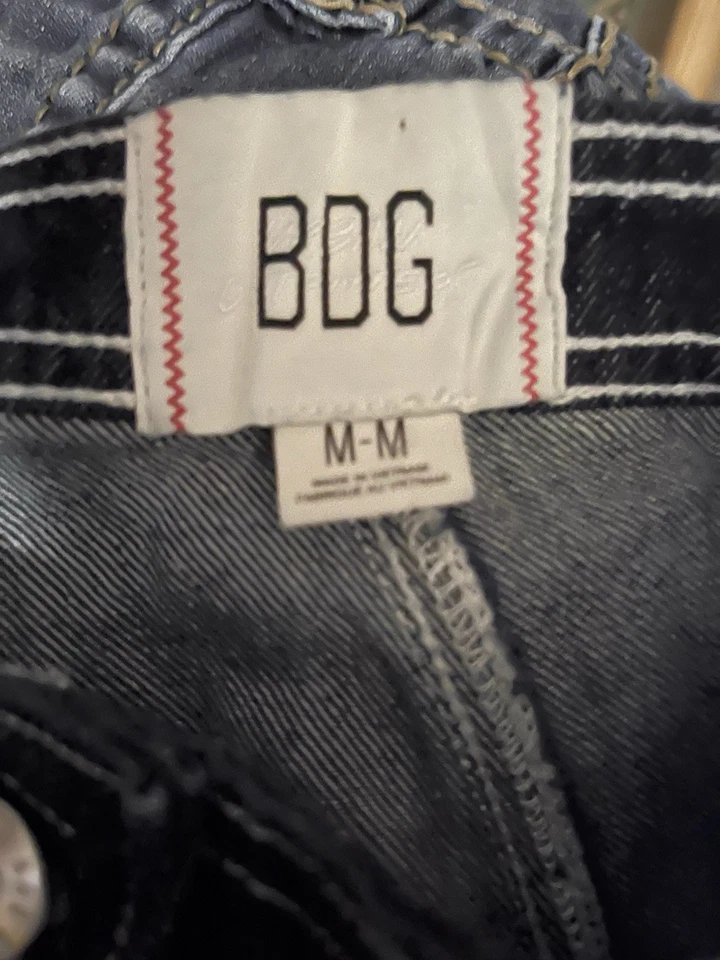 Maxi Falda BDG Urban Outfitters Mujer M Dobladillo Festoneado Asimétrico Vaquera Rodeo Foto 3 de 4