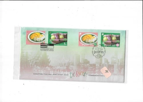 Singapore-Thailand Year 2015 Dessert Joint Issue FDC