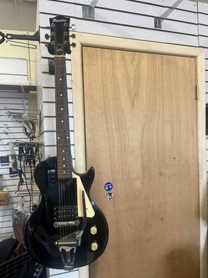Maestro By Gibson Electric Guitar W/Bixby Black W/White Knobs