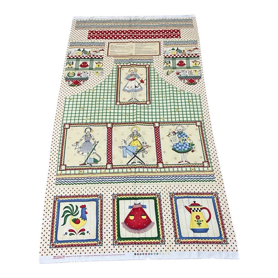 New Apron Uncut Fabric Panels Set of 3 Sewing Crafts Gifts - Image 3 of 4