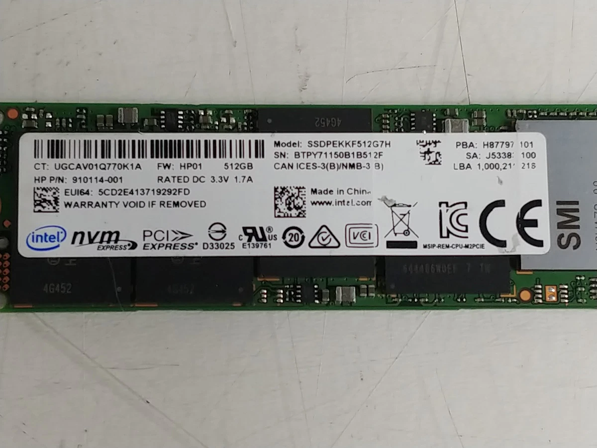 Intel M.2 Interface 512 GB Solid State Drives for sale | eBay