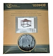 Mosquito Netting Screen for Gazebo 10x10' Insect Protection Enclosure Garden Tre
