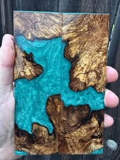 Stabilized Manzanita Burl Hybrid Resin - Knife Scales