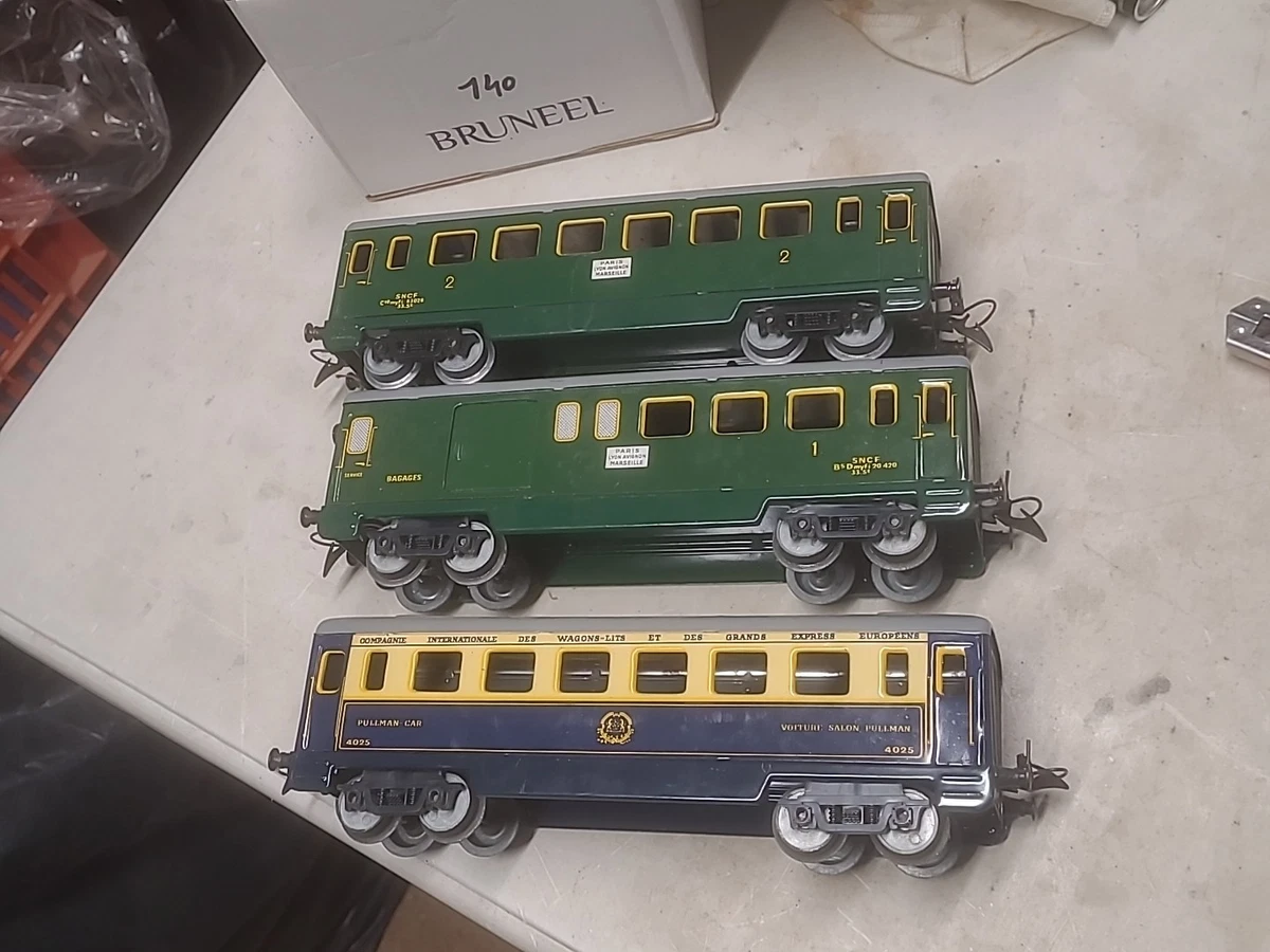 Voiture De Train Voyageurs Trans Europ Vintage Meccano - Échelle HO, Occasion Pour Modélisme Ferroviaire
