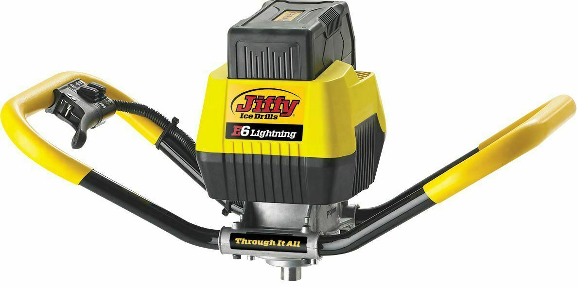 NEW JIFFY E6 LIGHTNING 40V AMP BATTERY ICE AUGER WITH 8