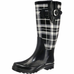 Beck Mujer Botas de Agua de Goma Pepita Negro | eBay