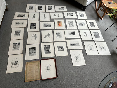 Scribner's Portfolio 34 in Original Box Antique A++ Magazine Plates Prints 1898