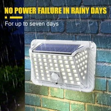 Solar Power 90 LED Lights PIR Motion Sensor Outdoor Security Solar Wall Lamp NEW