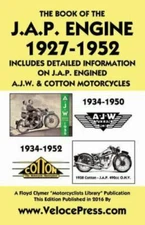 CLYMER Book of the J.A.P. Engine 1927-52 Inc info on J.A.P. Engined AJW M/Cycles