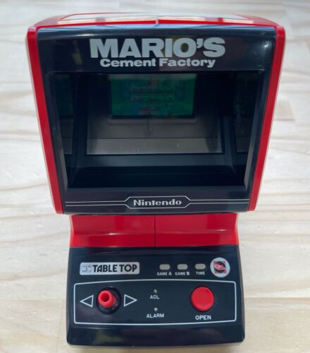 1983 Mario's Cement Factory Nintendo Tabletop Game & Watch Colour Screen! - Picture 1 of 10