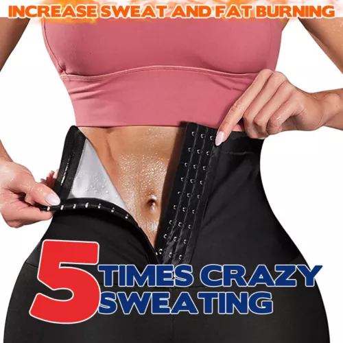 Sauna Leggings für Damen Jogginghose High Waist Kompressionsshorts Abnehmen Hot - Bild 11 von 43
