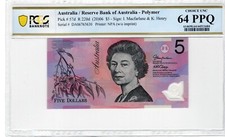 Australia 2006 $5 PCGS Banknote UNC 64 PPQ Pick 57d