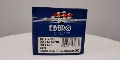 希少 EBBRO JGTC 2003 TOYOTA SUPRA TEST CAR 1/43 Ebbro KRAFT Project U Toyota Supra JGTC 2003 Test Car