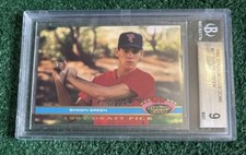 SHAWN GREEN - 1992 TOPPS STADIUM CLUB DOME - DPK - ROOKIE CARD # 67 - BGS 9 MINT. rookie card picture
