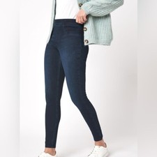 Spanx Blue Pull On Jean-ish Denim Ankle Leggings Size XS