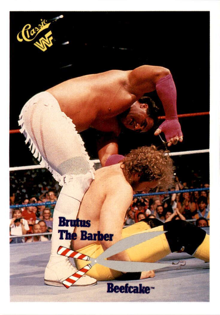 スポーツ BRUTUS THE BARBER BEEFCAKE 1990 Classic WWF WWE #12 Brutus the Barber Beefcake | eBay