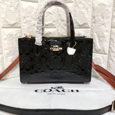 バッグ coach patent leather one handle minibag COACH Patent Leather Pochette | Saks Fifth Avenue