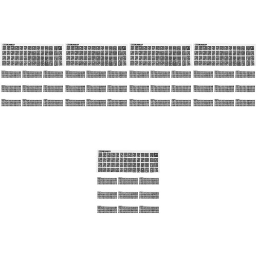 50 Blatt Ersatz-Tastaturaufkleber, arabische Tastatur-Buchstabenaufkleber, - Bild 3 von 12