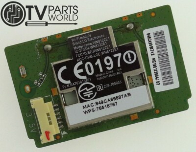 LG 47LN5750-UH TV WiFi Module EAT61813801 209-J00033, 2703H-WN8122E1