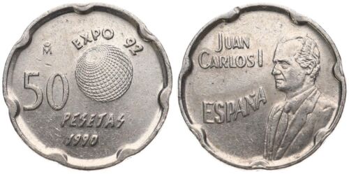 Spain - Spain 50 Pesetas 1957-2000 Kupfer-Nickel-Legierung- Various Years - Picture 1 of 10