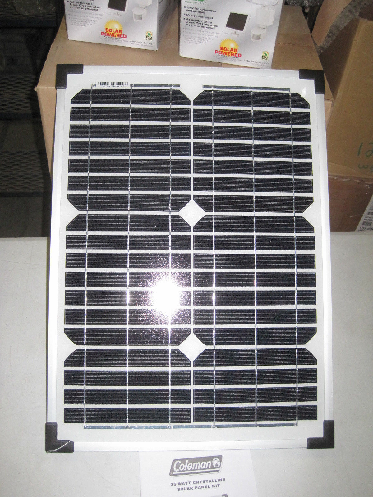 New Coleman Sunforce 25 Watt 12 Volt Crystalline Solar Panel 12V 25W Inc 7 amp