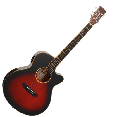 Tanglewood TW4TLCEAVB Winterleaf Thinline 'Slim' Cutaway Elektroakustische Gitarre