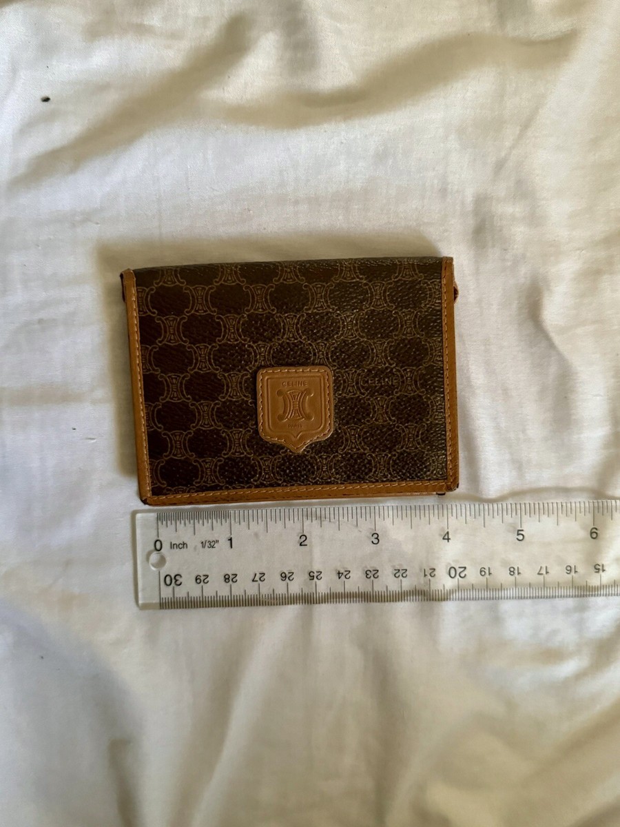 Celine Macadam Bifold Cardholder Wallet - Brown | eBay Celine Macadam Bifold Cardholder Wallet - Brown | eBay
