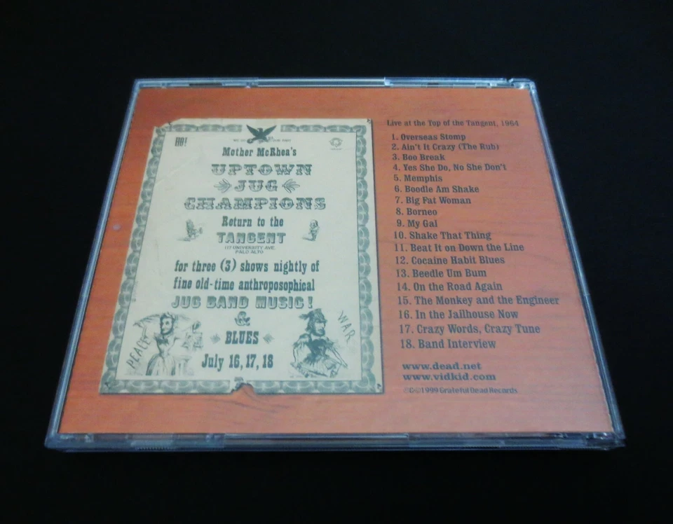 Grateful Dead Mother McCree's Uptown Jug Champions CD 1964 Jerry Garcia Bob Weir - Image 2 of 4