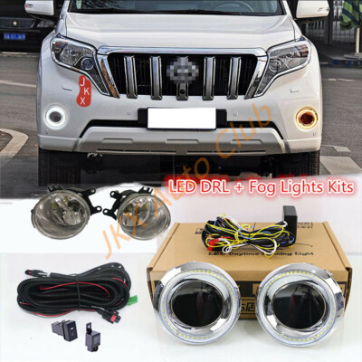 For Toyota Land Cruiser Prado FJ150 14-2017 LED Fog LED DRL Turn