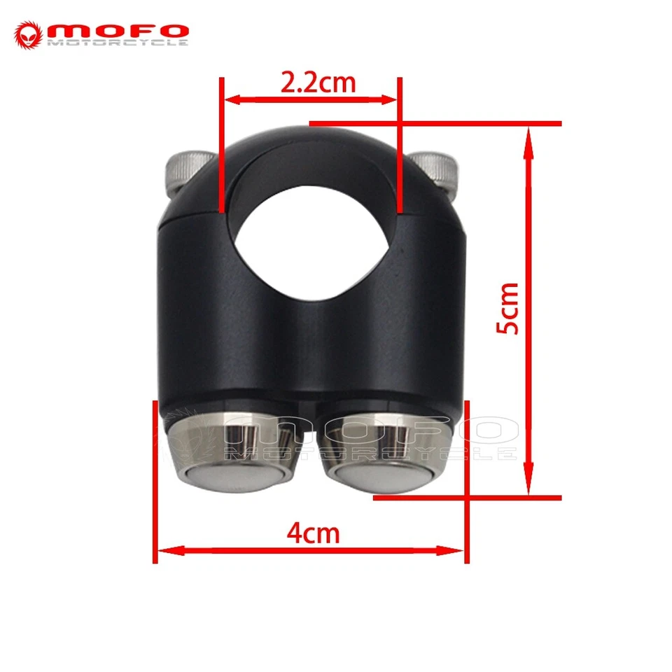 Interruptor de 2 botones botón momentáneo 7/8" manillar interruptor M para Harley Dyna Softail Foto 2 de 4