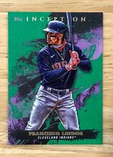 2021 Topps Inception Francisco Lindor #46 GREEN Parallel Cleveland Indians
