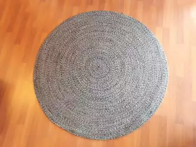 Round Braided Rug 1 80m Coton With Anti Slip Rugs Carpets Round Braided Rug 1 80m Coton With